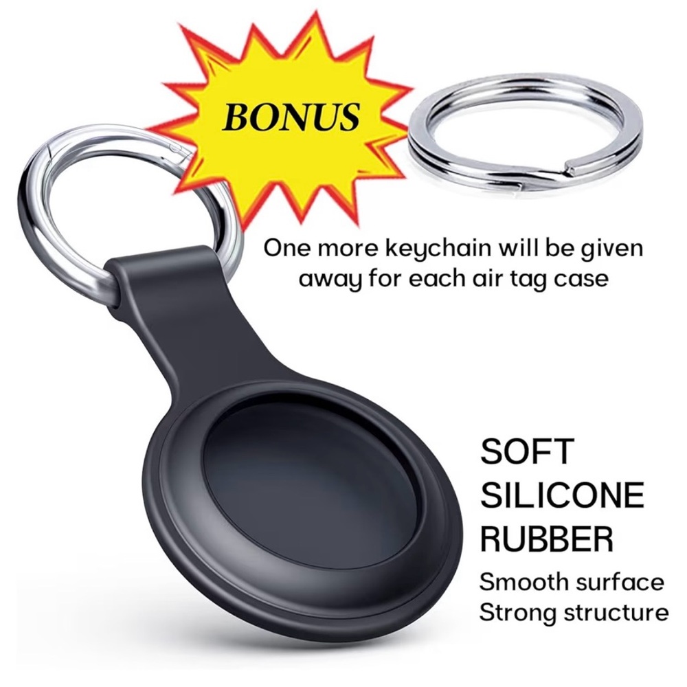$3 Add-On 🆕Airtag Holder - Black - Picture 4 of 14